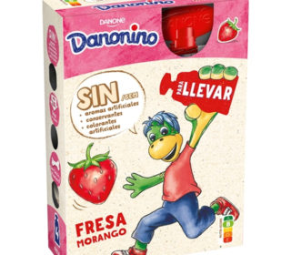 Danonino para llevar fresa pack 4×70 g.