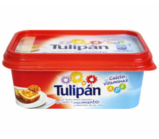 Margarina Tulipán sin sal 225 g.