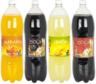 Refresco Alsara 2 L. (naranja, limón, cola o cola 0%)