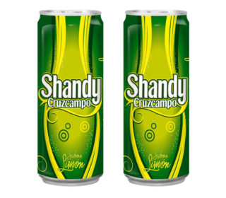 Cerveza Cruzcampo Shandy limón lata 33 cl.