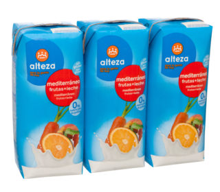 Fruta + Leche Alteza mediterráneo pack-3x330ml.