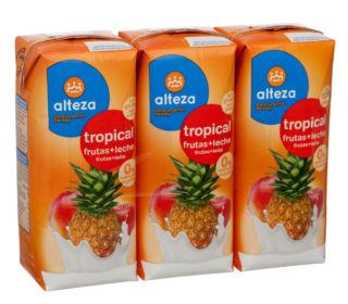 Fruta + Leche Alteza tropical pack-3x330ml.