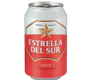 Cerveza Estrella del Sur lata 33 cl.