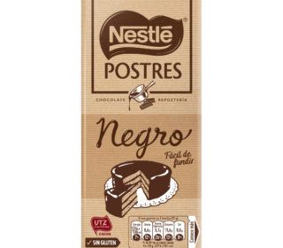 Chocolate Nestlé negro postres 200 g.