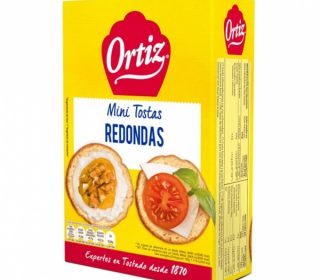 Mini tostas redondas Ortiz 100 g.