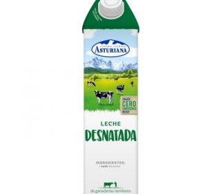 Leche desnatada Asturiana 1 lt.