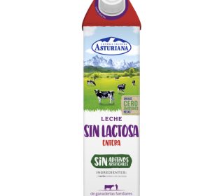 Leche sin lactosa Asturiana entera 1 Lt