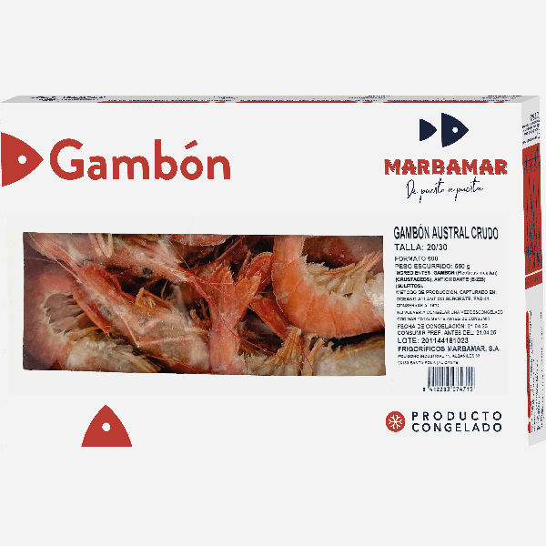 Gambón crudo 20/30p Marbamar 550 g